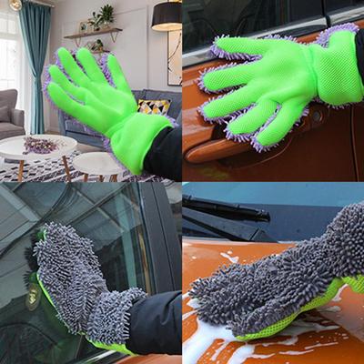 Car Wash Gloves Cleaning Gloves No Scratch Plush Fabric