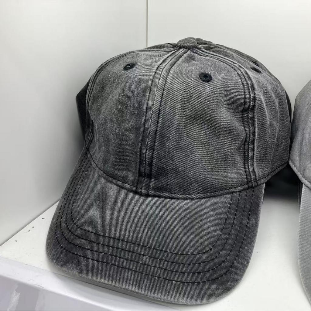 Spring and Summer Hats Outdoor Solid Color Peaked Caps Washed Baseball Caps Do Old Denim Sun Hats Sun Hats