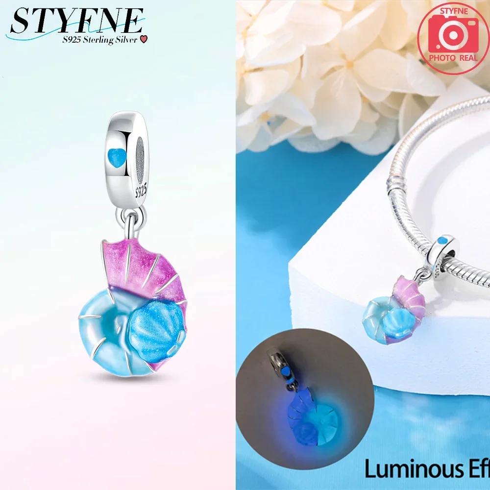 Copper Turtle Dolphin Fishtail Shell Seahorses Octopus Luminous Charms Beads Fit Original Bracelets Diy Jewelry Gift