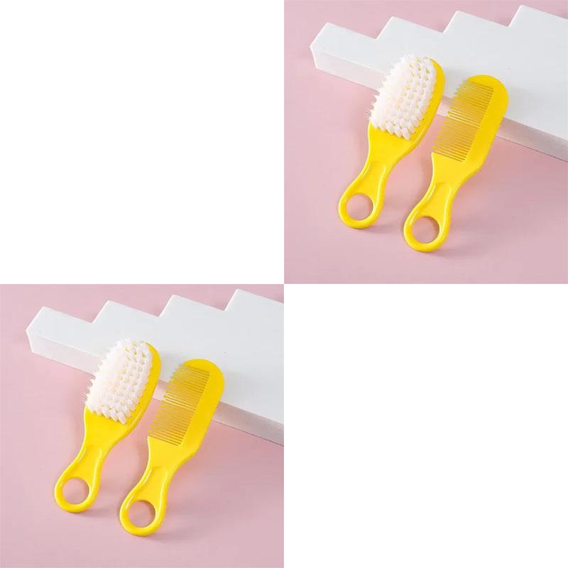 1/2/4Set Baby Hairbrush Comb Portable Newborn Infant Toddlers Soft Hair Brush Head Massager Comb Set Baby Kid Hair Care Supplies