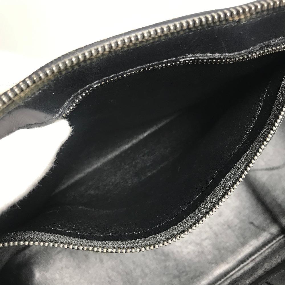 Celine Zweifarbige Kante Handtasche Fransen Quaste Umhängetasche Leder Beige/Marine