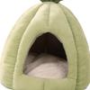 Cat Bed for Indoor Cats, Cute Pumpkin Cave House Tent Kitty Washable Nest