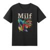 Milf Unisex Ich Liebe Fisch Lustige Fisch Grafik Spruch Retro Unisexs Kurzarm T-Shirt