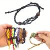 1pc Boho Style Adjustable Braided Necklace Cord with Stone Holder Handmade Net Design for Everyday Jewelry Accessories, Cord for Necklace