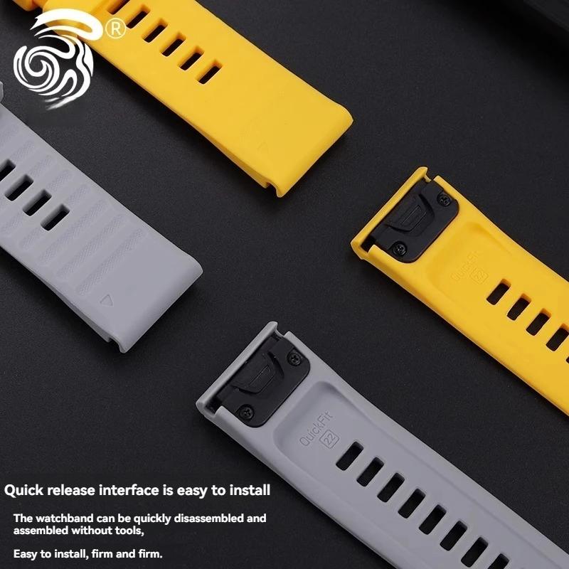 Für Huami Amazfit Falcon Schnellverschluss Neues Spezielles Silikon-Uhrenarmband Sport Schweißableitend Outdoor Herren Damen Armband 22mm