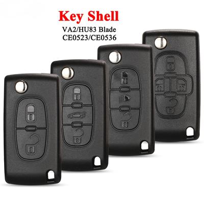 2/3 Przyciski do Peugeot 207 307 308 407 607 807 Do Citroen C2 C3 C4 C5 C6 Auto Zdalny kluczyk etui Va2/Hu83 CE0523 CE0536