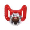 Red Airless Spray Tip Standard Aluminum Alloy and Plastic Sprayer Nozzle Guard Seat Tip Guard Nozzle Seat for for Wagner/ Titian