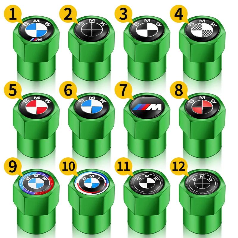 BAIO7 4PCS Metal Tire Valve Caps Car Tyre Dust Covers Accessories For BMW Series X1 X3 X4 X6 E90 E91 I3 I4 F30 F48 F30 F10 E30 E34 F02