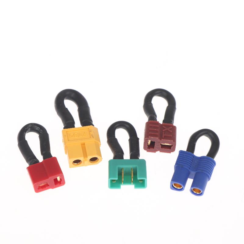 1Pcs DIY Accessories Designed For RC Model Car Dual Battery Drive To Single Battery Drive TRX XT60 XT90 EC5 T-Type Short-Circuit Plug