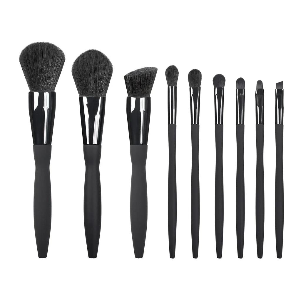 Set di 9 Pennelli per Trucco Ombretto Fondotinta Donna Cosmetico Cipria Libera Blush Super Morbidi per sfumare Pennello Make Up Strumento di Bellezza