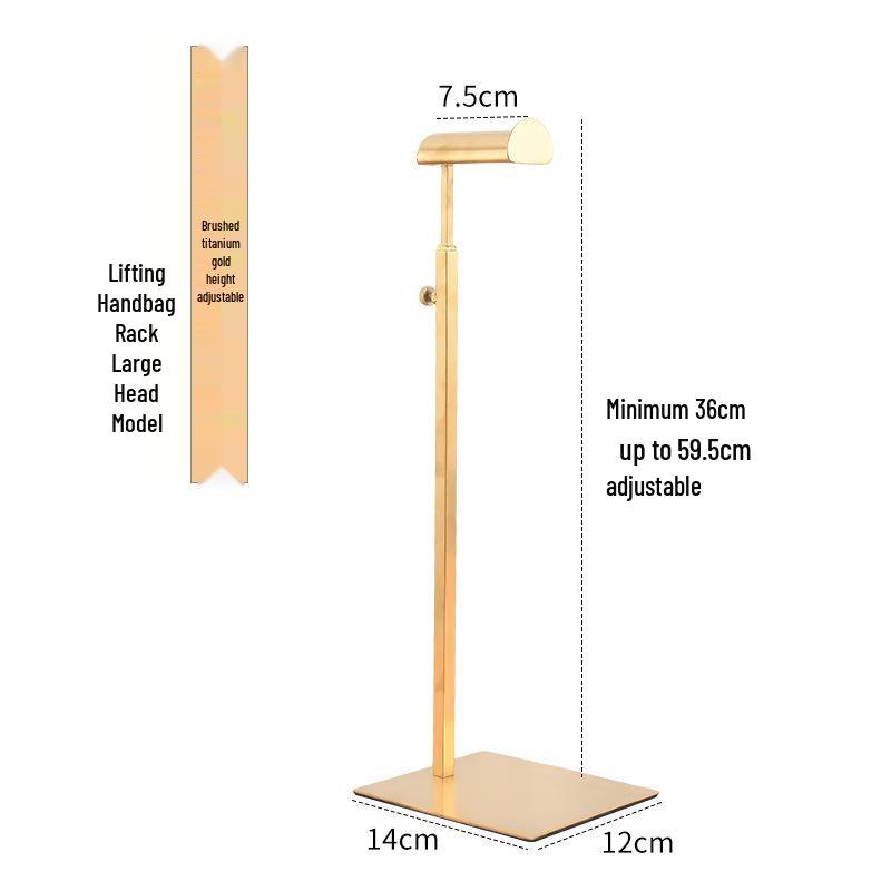 Stainless Steel Adjustable Multi-functional Bag Display Stand for Clothing Stores - 2025 New Style
