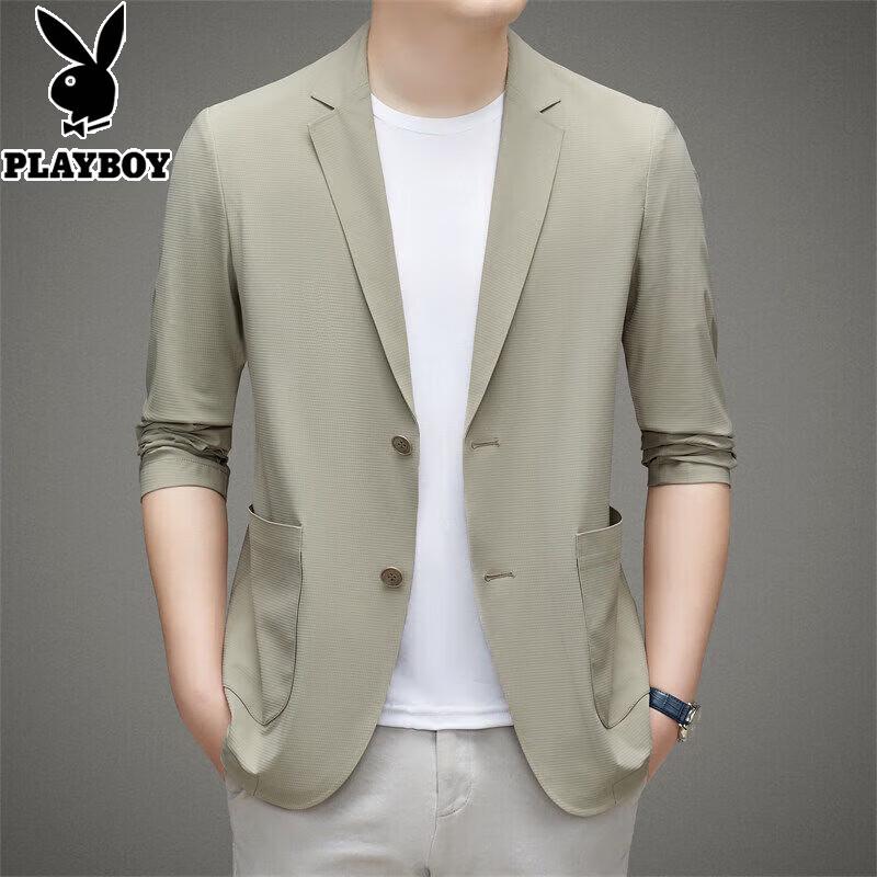 PLAYBOY Erkek Buz İpeği Hafif Güneş Korumalı Blazer
