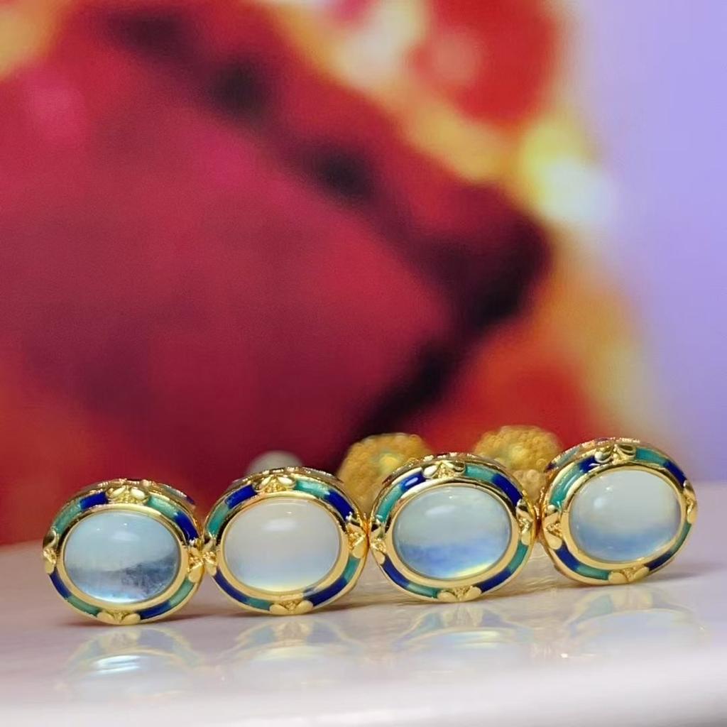 2Pcs Natural Stone Aquamarine Beads DIY Isiolation Beads For Jewelry Making DIY Necklace Bracelet Earrings Accessory