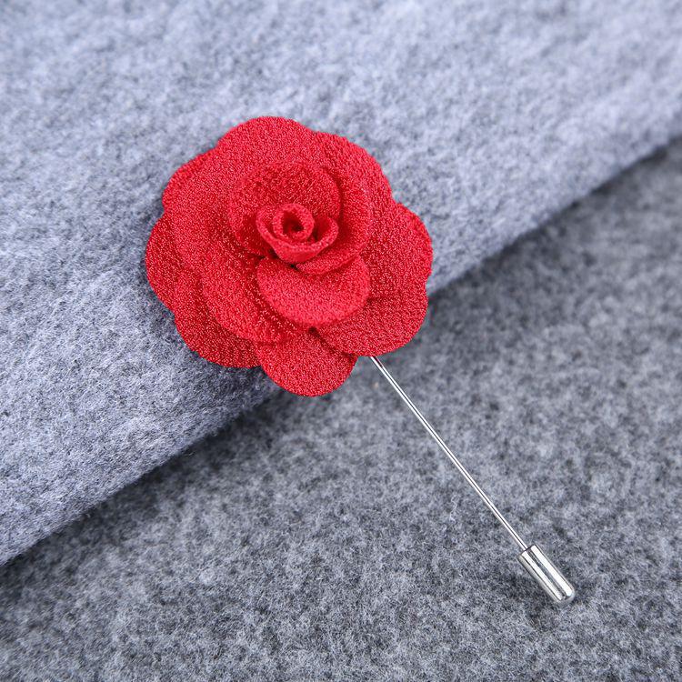 Camellia Style Collar Pin Brooch - Unisex Suit Accessory