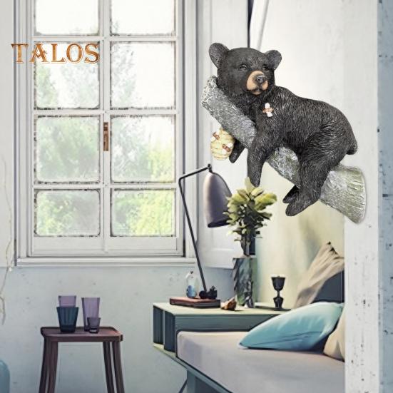 Medvědí socha Ručně malovaná Obal na strom Socha Snadná instalace Rozmarná Venkovní Pryskyřičná Medvědí socha