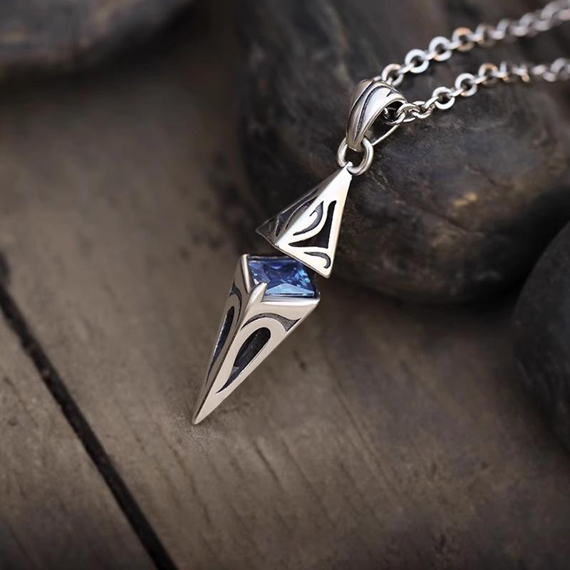 925 Silver Necklace Pendant Zircon Personal for Women -Silver Wedding Jewelry Fashion Gift Party