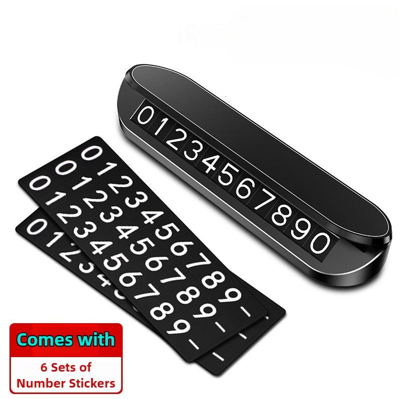Simple Car Temporary Parking Card Phone Number Car Phone Holder Luminous Telephone Number Plate Car Park Car-styling Accessories