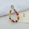 Original Hand-Painted Dopamine Beaded Phone Chain with Anti-Lost CCD Camera Pendant