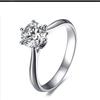 Simple Zircon Rings for Women Sparkling Crystal Zirconia Christmas Gift Dainty Jewelry