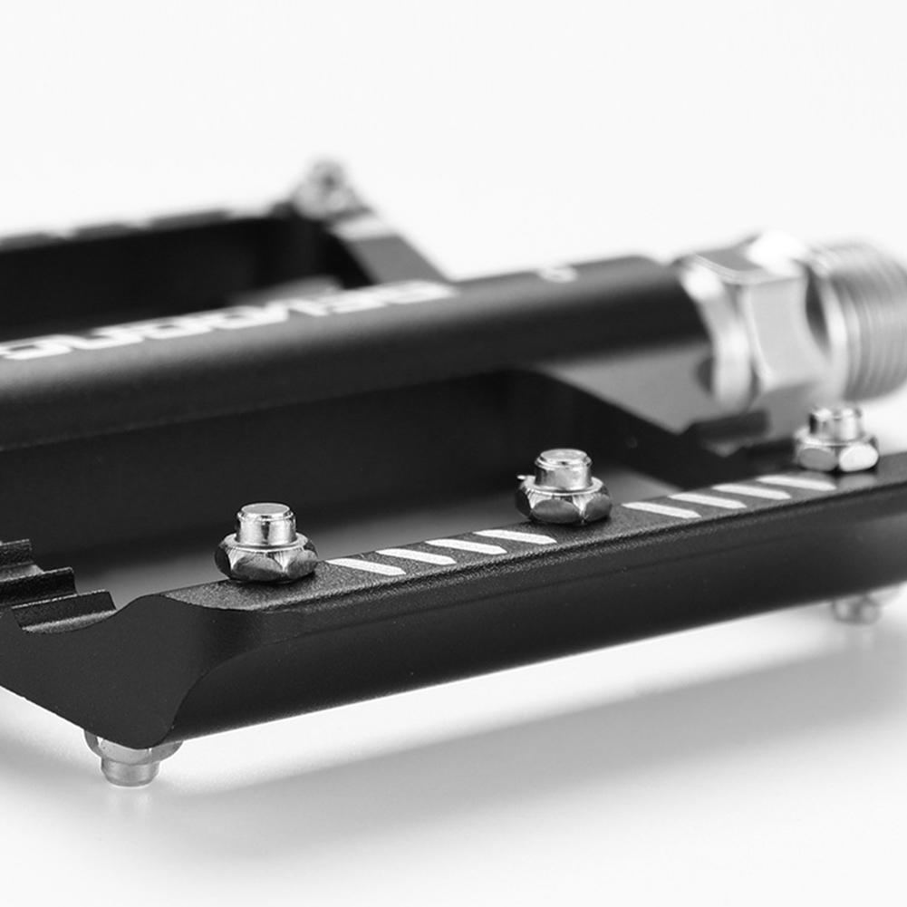 Sealed Bearing MTB Road Bike Pedal Anti-Slip Bike Flat Pedals Aluminum Alloy Bicycle Wide Platform Pedals for Outdoor Riding