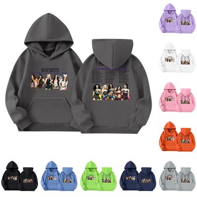 Girls' Fashion Long Sleeve Pullover Hoodie with Print and Pockets for Kids Casual Wear