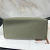 2026 Womens Genuine Leather Handbag With Suede Texture Lock Crossbody Or Top Handle Medium Square Shape