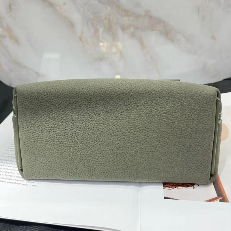 2026 Womens Genuine Leather Handbag With Suede Texture Lock Crossbody Or Top Handle Medium Square Shape