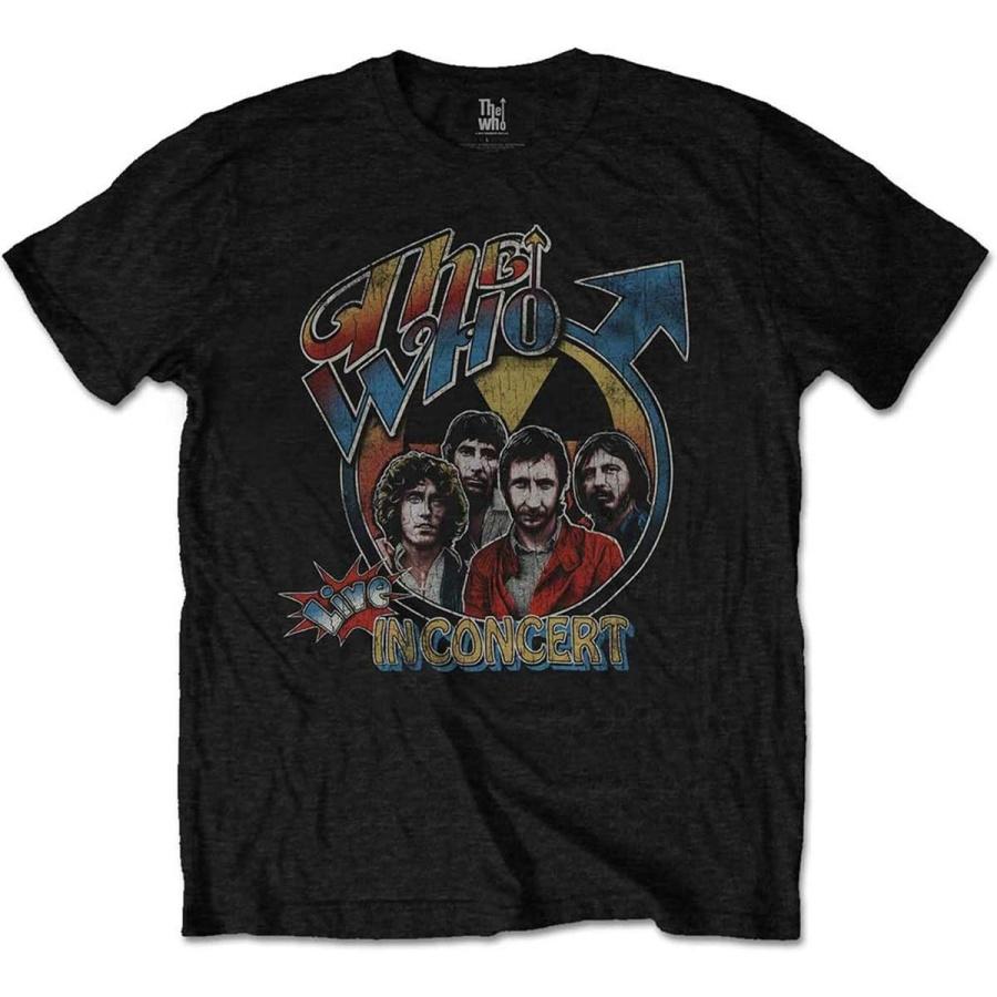 The Who Unisex Tee_ Live in Concert - Medium - Black S