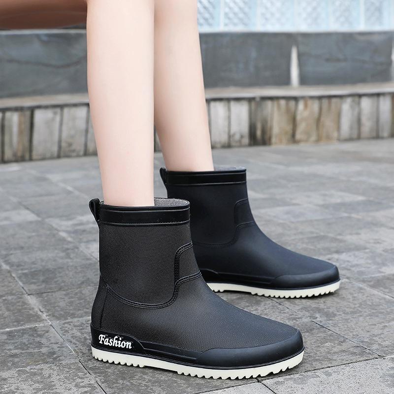 Женские резиновые сапоги верхняя одежда защита ног женские дождевые сапоги новые высокие резиновые сапоги женские 40 1698₽