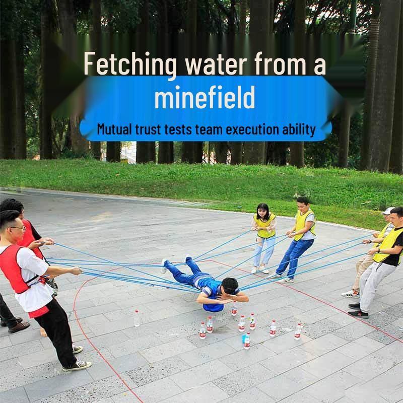 Outdoor Team Building Minefield Water Retrieval Game Prop
