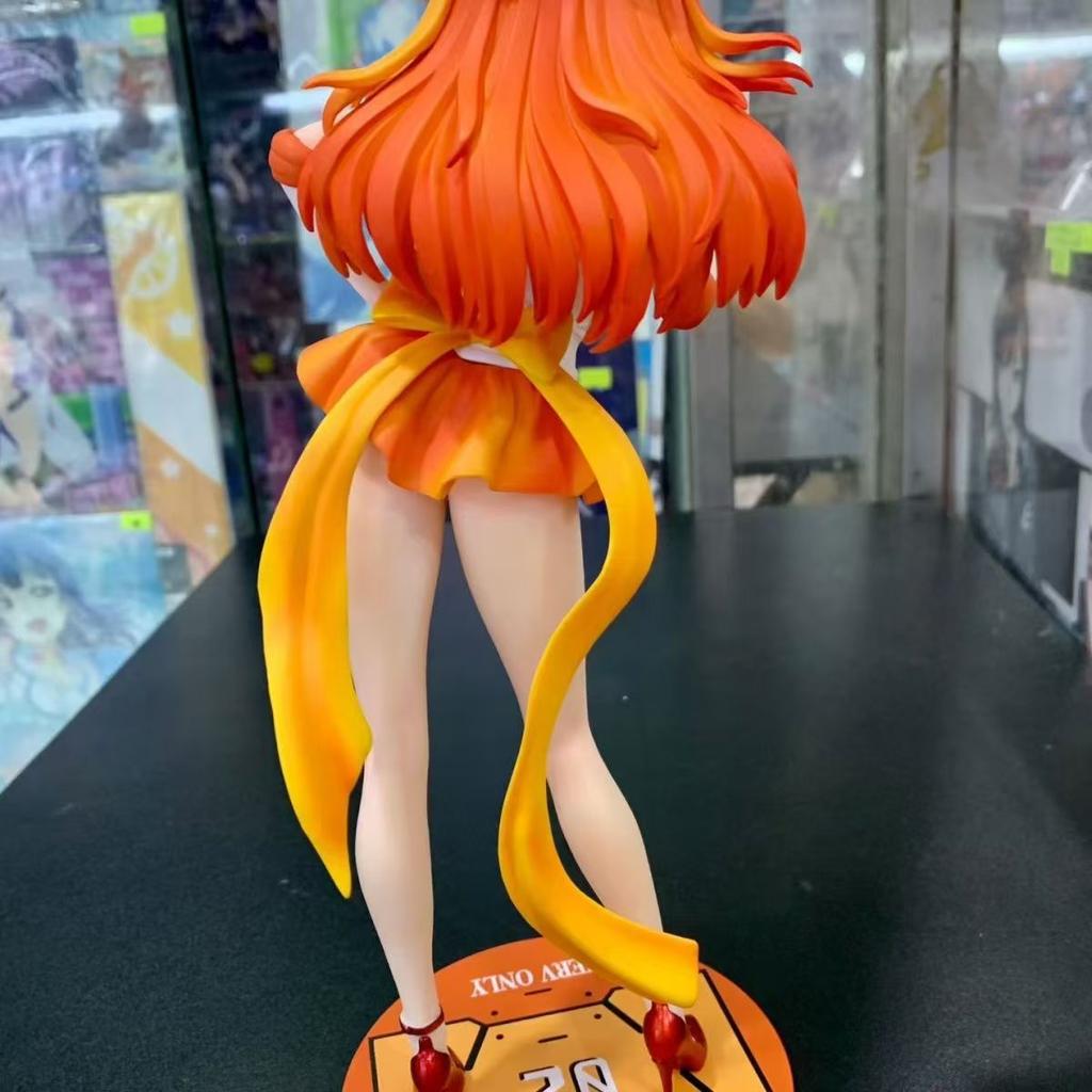 28Cm Eva Asuka Sailor Moon Anime Gk Figure Double Head Sculpt Standing Pose Model Toy Replaceable Hands Statue Desktop Deco Gift
