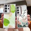 INS Watercolor Floral Case For Samsung S26 S25 Ultra S24 FE S23 Plus S22 S21 A15 A16 A17 A35 A36 A37 A54 A55 A56 A57 5G Plating Lens Soft Cover