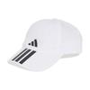 Adidas Baseball Clima Unisex Cm 3-Stripes Cap, Adult, JUZ42, White/Black (JM5344), 60.0