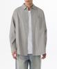 Oversized Washed Poplin Shirt [Light Warm Grey]
