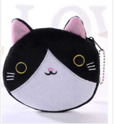 Cartoon Kids Girls Coin Purse Cute Cat Plush Wallet Women Girls Change Purse Bag Mini Money Coin Key Wallets Pouch Children Gift