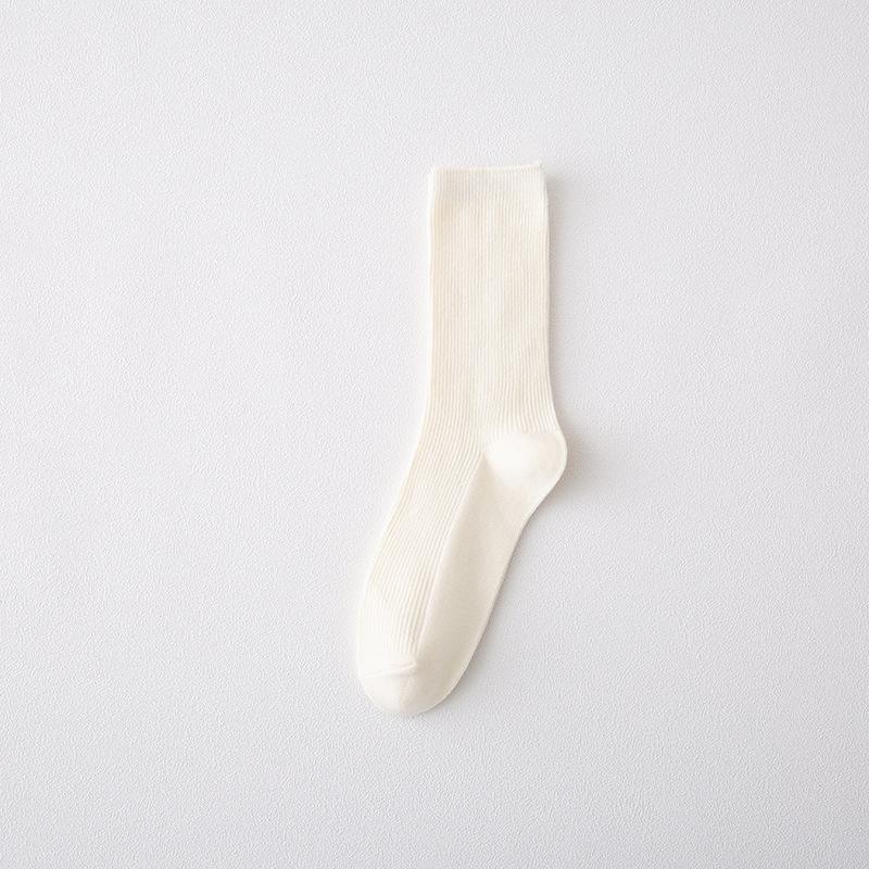 Female Autumn Fashion New Colorful Candy Color In The Tube Pile Socks