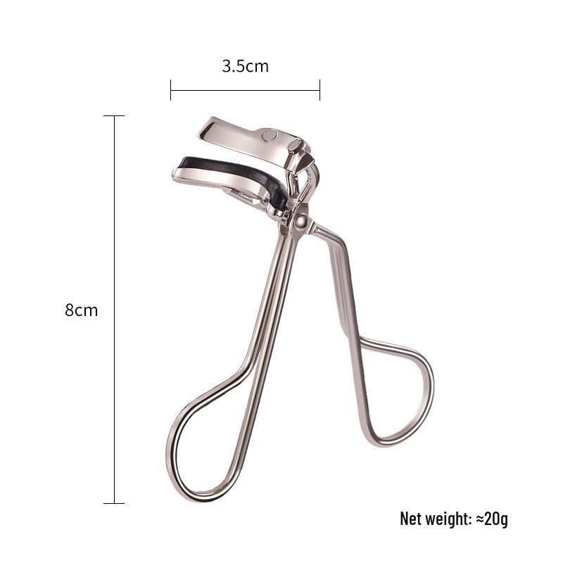 Sunflower Stainless Steel Wide Angle Eyelash Curler with Tweezers - Portable Beginner Beauty Tool