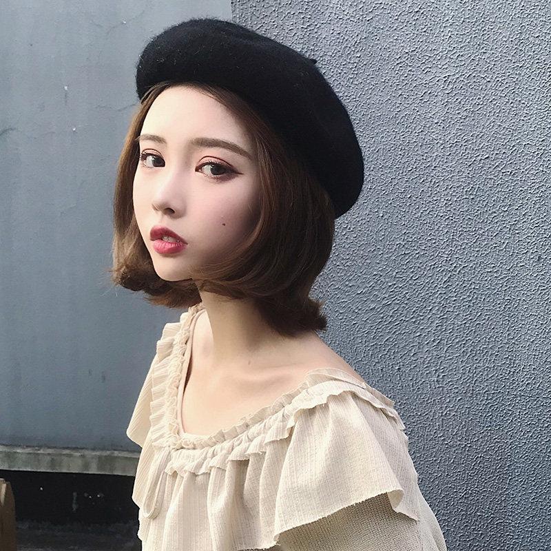 

Осень и Зима Винтажный Универсальный Зимний Берет Прилив Британский Бутон Шляпа Художника Весна и Осень инс Adjustable