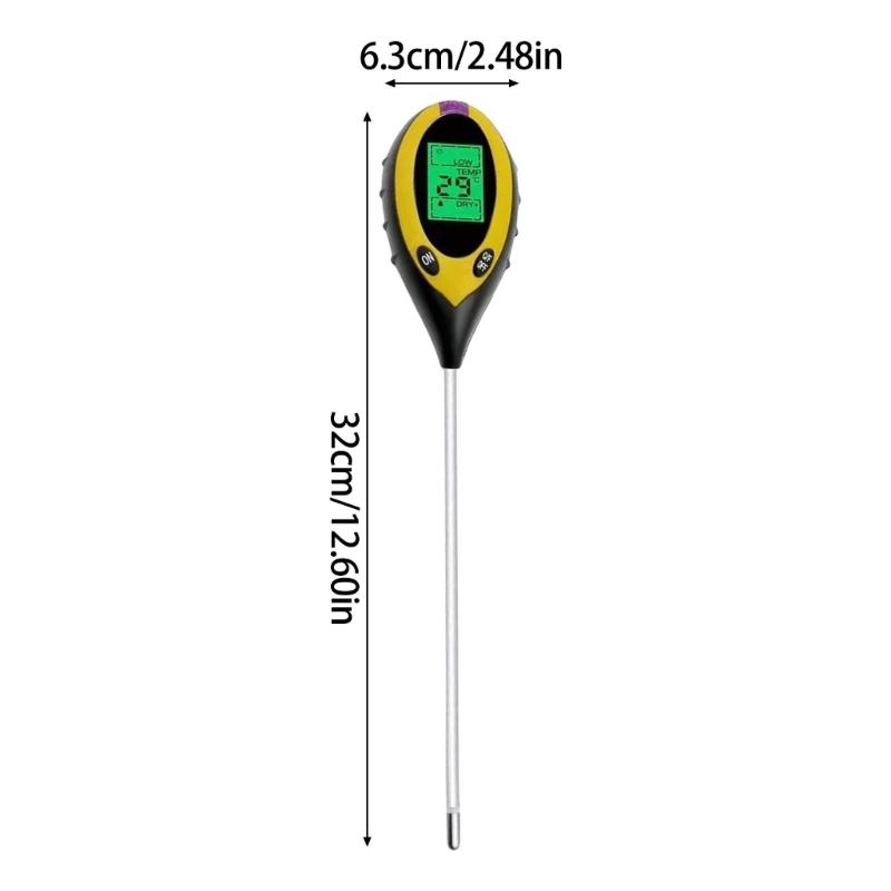 Easy to Use Soil Testing Device Soil Moisture Sensors Soil Analyzers Device Simple for Light Temperature Moisture & 