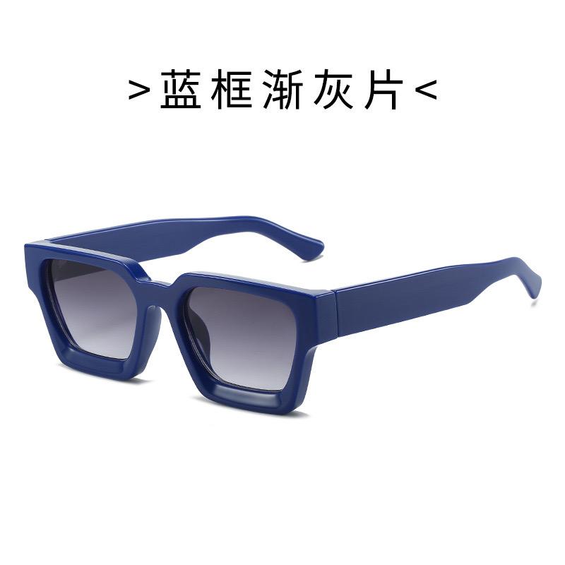 New European and AmericanTrendy Oversized Square Sunglasses for Men and Women Thick Frame Fashion Eyewear