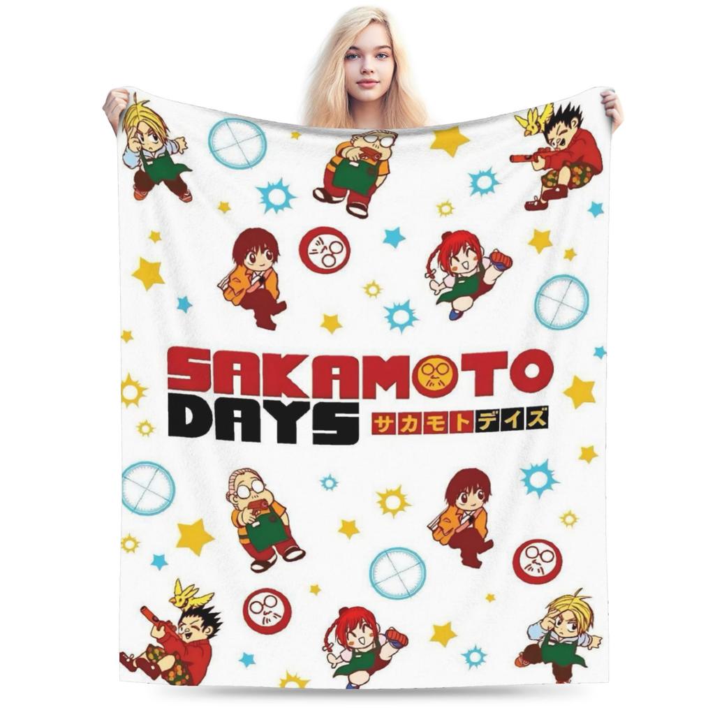 Nagumo Yoichi Sakamotos Days Blanket Cozy Soft  Throw Blankets for Sofa 50x60 Inch Multiple Sizes Bedding Throws