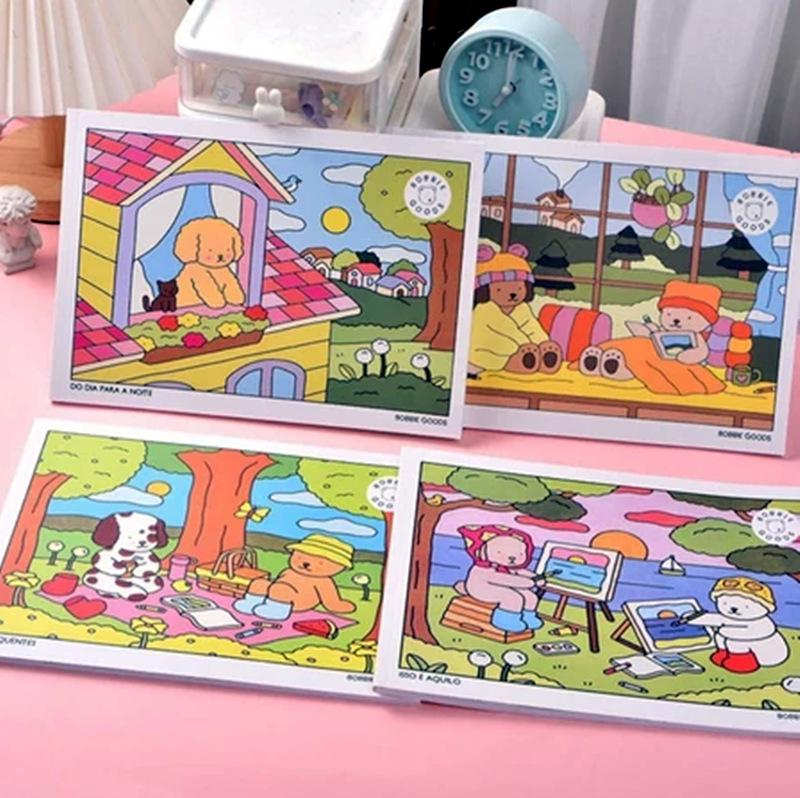 Grensoverschrijdende Spotgoederen: Bobby Beer Kleur- en Creatief Schildersboek voor Kinderen & Volwassenen
