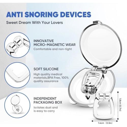 Anti-snoring device, anti-snoring aid, anti-snoring device, upgraded anti-snoring device, silica gel magnetic anti-snoring nose clamp, comfortable and