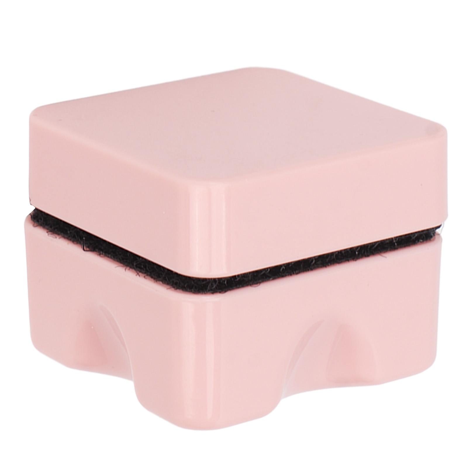 

Aquarium Magnetic Glass Cleaner Algae Scraper Waterproof Small Magnetic Brush for Fish Tank Pink