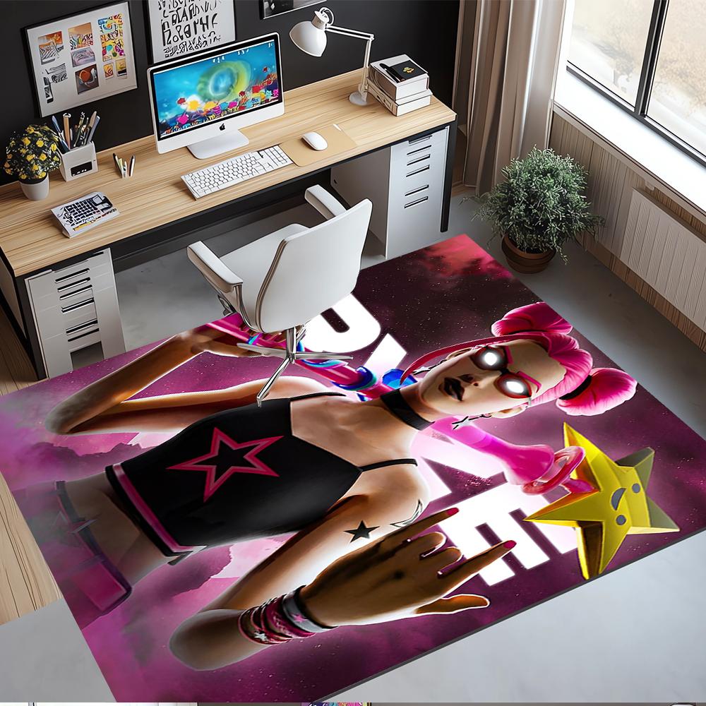 Fortnite Printed Carpet, Rug for Office Chair Living Room Bedroom Kitchen Room Decor Gifts.