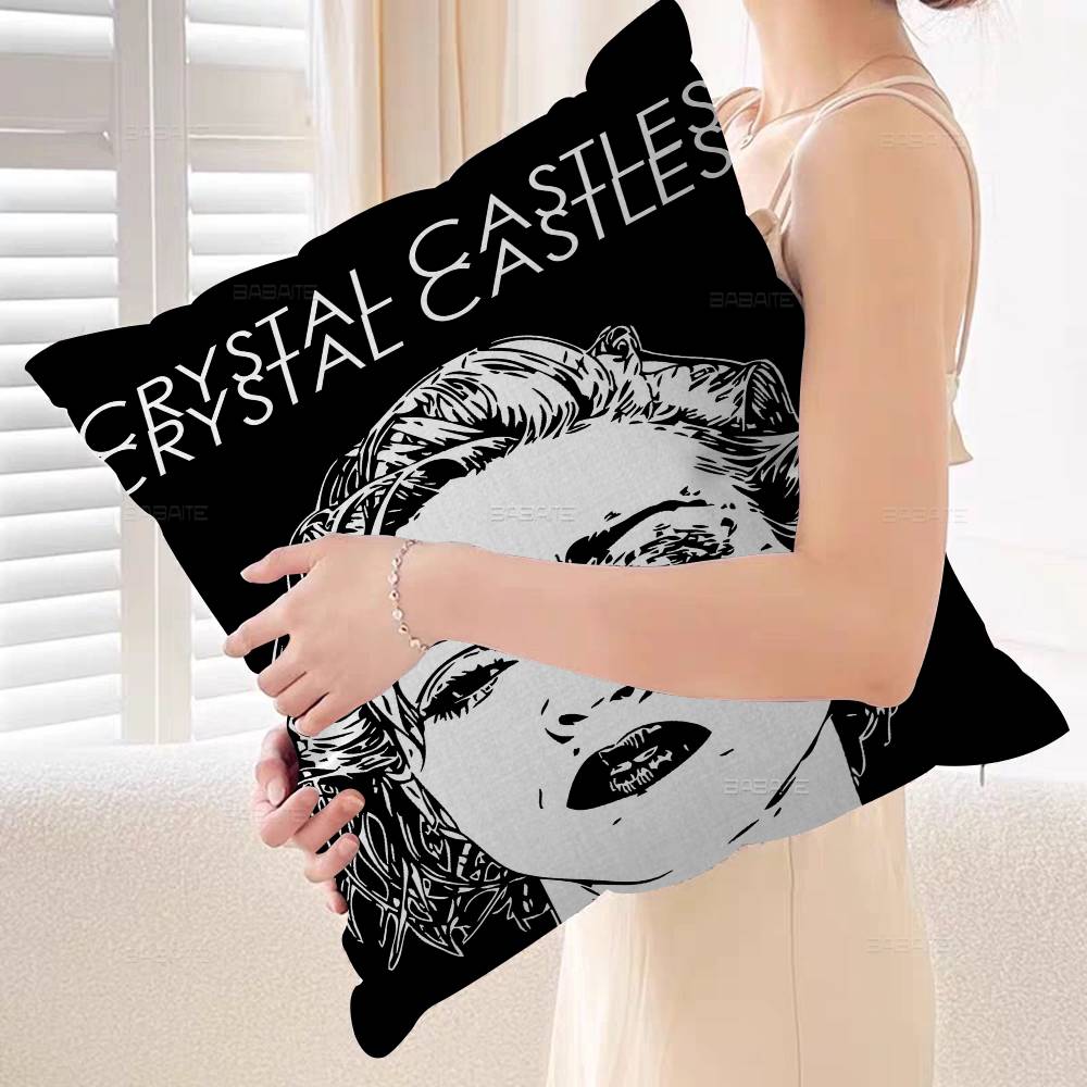 Band C-Crystal Castles Lucky Dragon Pillow Cover Sofa Cushion Cover Home Room Decoration Children Gift