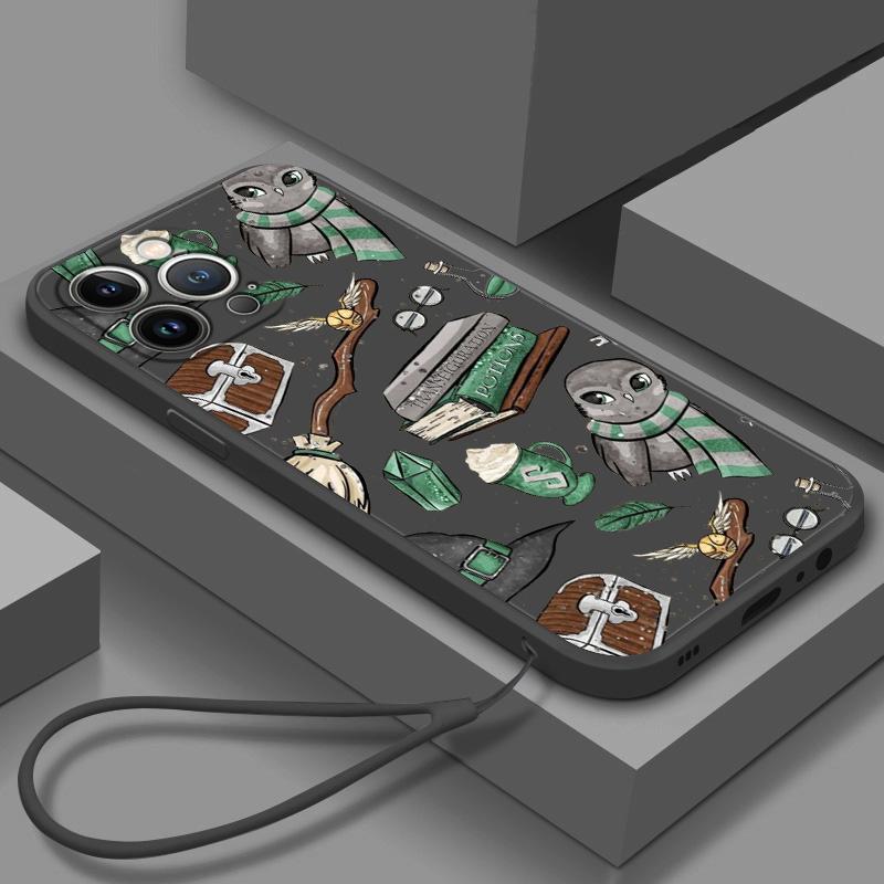 Cartoon P-Potter Love Phone Case For Samsung Galaxy A73 A53 A33 A52 A32 A22 A71 A51 A21S A03S 4G 5G Liquid Rope Cover Coque Capa