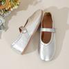 New Round Head Ballet Shoes Women's Comfortable Soft Sole Soft Surface Word with Mary Jane Single Shoes