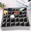 Bambuskohle 30 Fächer Frei Trennbare Aufbewahrungsbox BH Unterwäsche Unterwäsche Socken Sortierbox