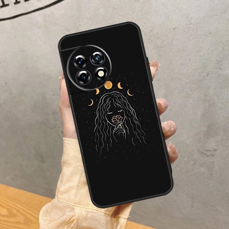 

Crescent Moon Tarot Stars Sun Case For OnePlus Nord 5 CE 2 3 4 Lite N20 N30 OnePlus 15 13 12 11 13T 10T 12R 13R 15R Cover OnePlus 8T